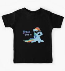 My Little Pony - MLP - Rainbow Dash - Deal With It Kids T-Shirt