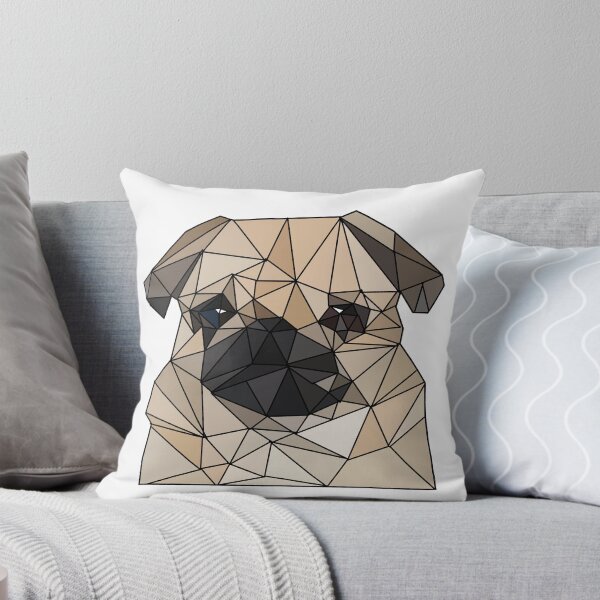Item preview, Polygon pug white designed and sold by blankshirt.