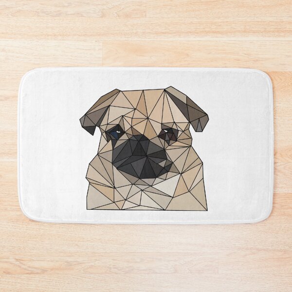 Item preview, Polygon pug white designed and sold by blankshirt.