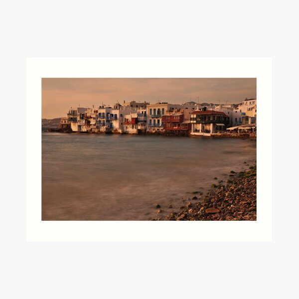 Little Venice, Mykonos Art Print
