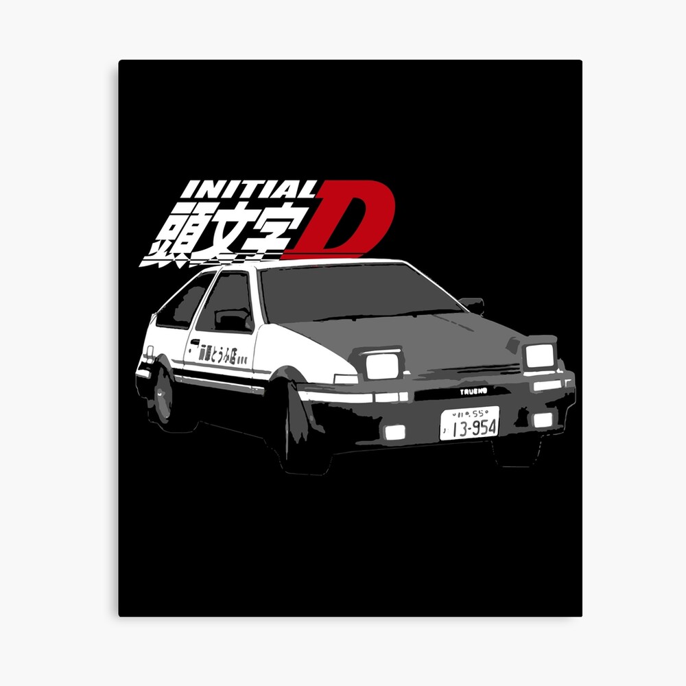 Initial D Toyota Corolla Ae86 Sprinter Trueno Simple Graphic Photographic Print For Sale By Cowtowncowboy Redbubble