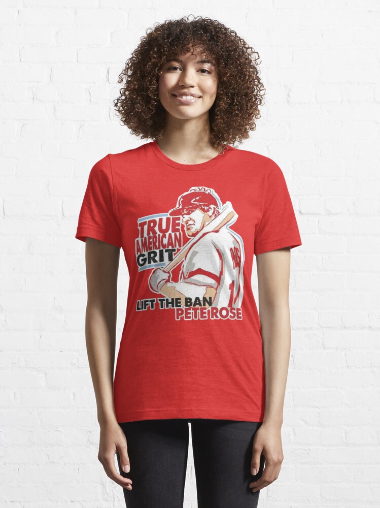 Deion Sanders Cincinnati Reds Women's Red Backer Slim Fit T-Shirt 