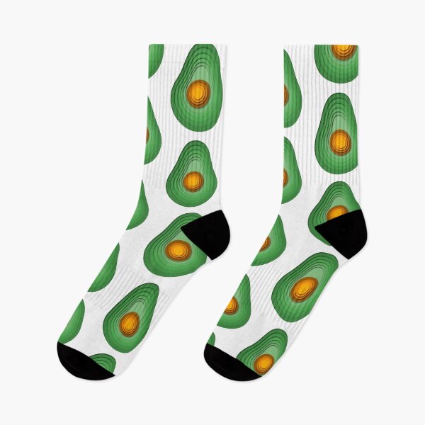 Item preview, Papercut avocado flat 3D layered design designed and sold by NerdySherds.