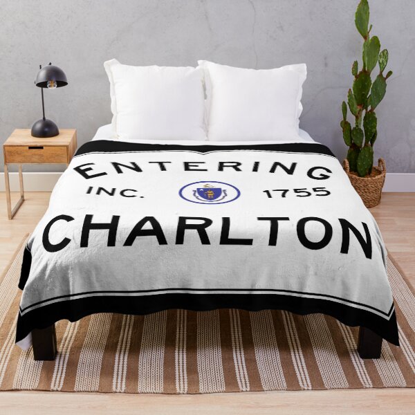 Item preview,  Entering Charlton Massachusetts - Commonwealth of Massachusetts Road Sign  designed and sold by NewNomads.