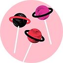 Aesthetic Circle Icon Space Pops Sticker By Gchan27 Redbubble