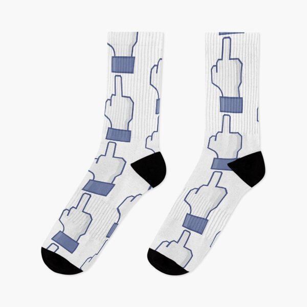 Item preview, Facebook middle finger emoji designed and sold by CustomShirtGuy.