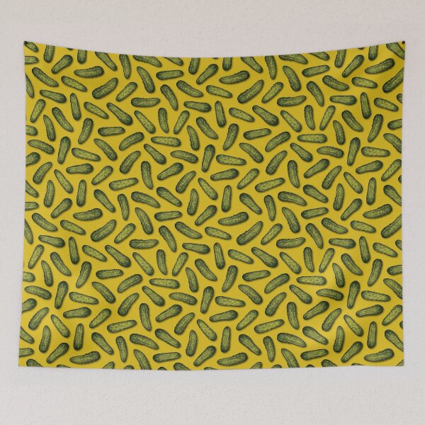 Item preview, A Plethora Of Pickles - Green & Yellow Gherkin Pattern designed and sold by somecallmebeth.