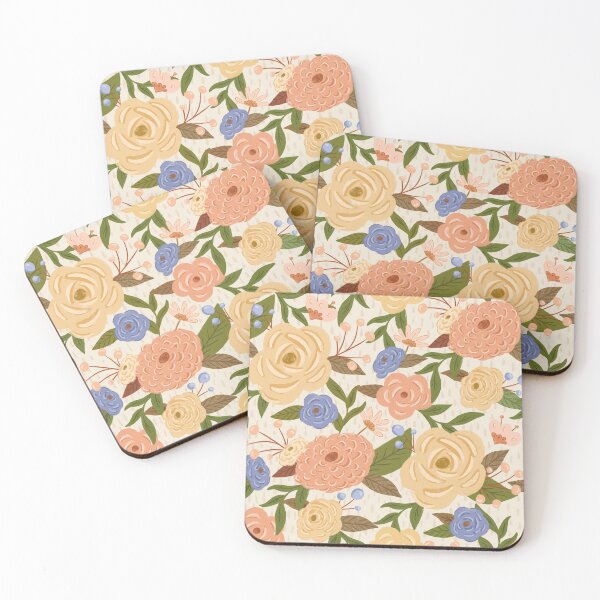Item preview, Secret Garden - Buttercream designed and sold by latheandquill.