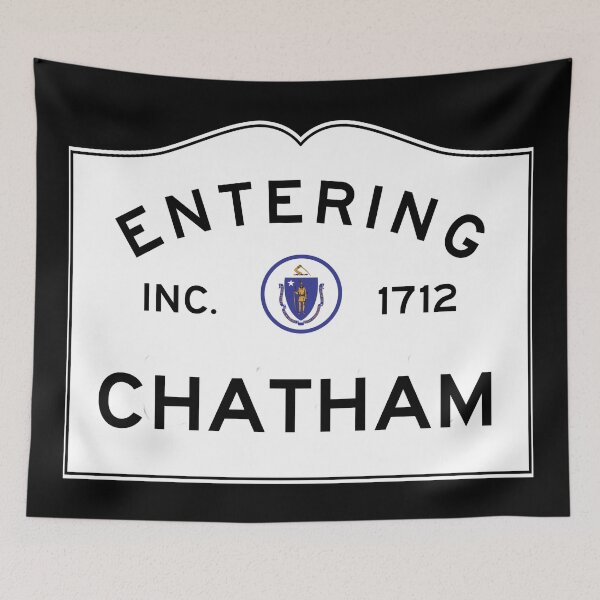 Item preview, Entering Chatham - Commonwealth of Massachusetts Road Sign designed and sold by NewNomads.