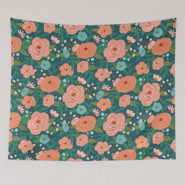Item preview, Secret Garden - Blue designed and sold by latheandquill.