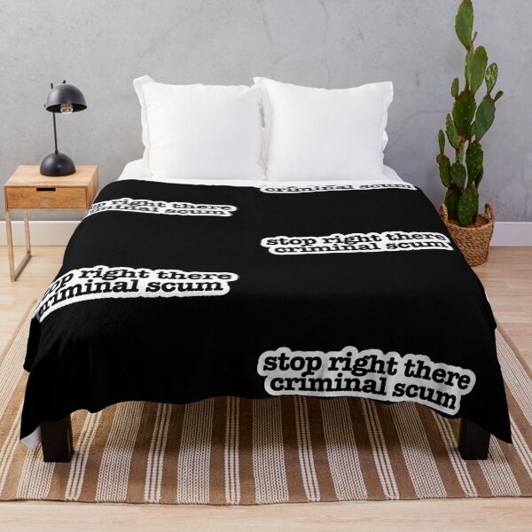 Item preview, stop right there criminal scum Popular Meme Speech designed and sold by mekx.