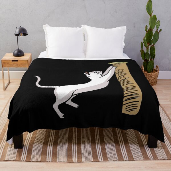 Item preview, cute cat on scratching post designed and sold by the-animal-dude.