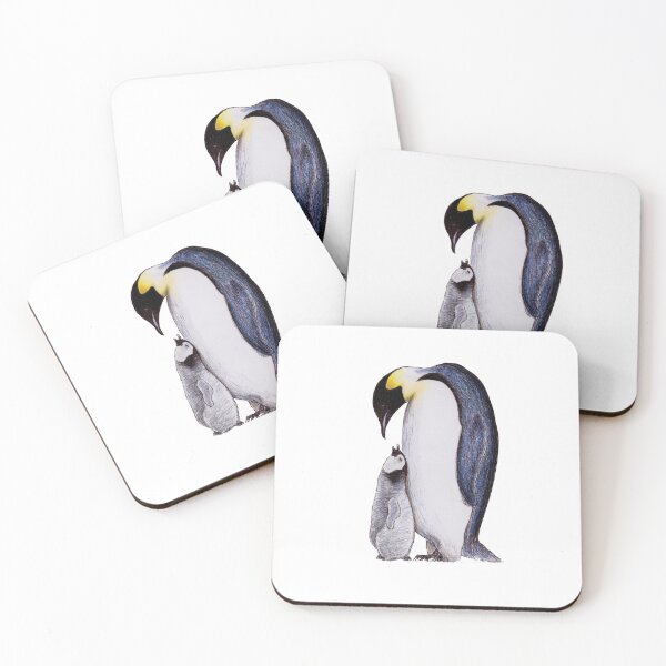 Item preview, Pair of Penguins Drawing Scribble designed and sold by ArtyOrca.