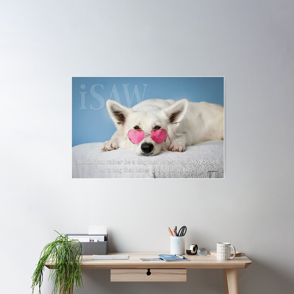 Loves Glasses or Hates Walks Poster