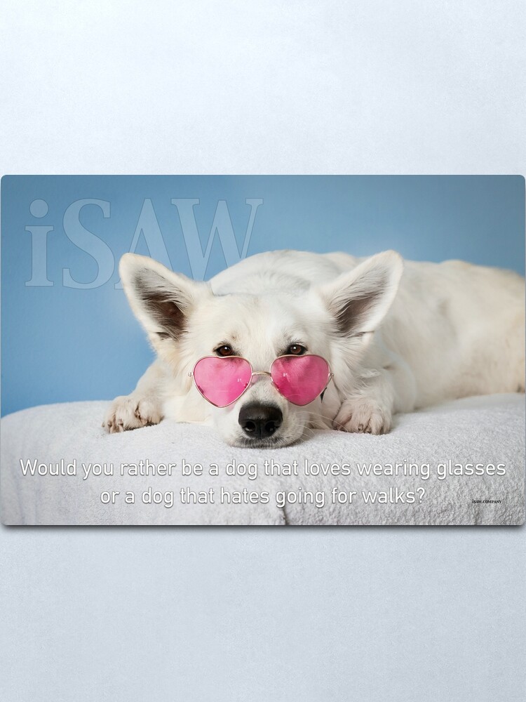 Alternate view of Loves Glasses or Hates Walks Metal Print