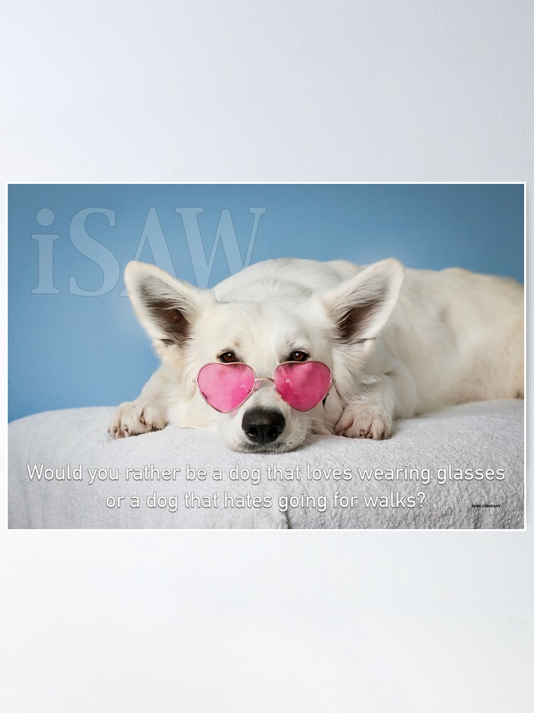 Alternate view of Loves Glasses or Hates Walks Poster