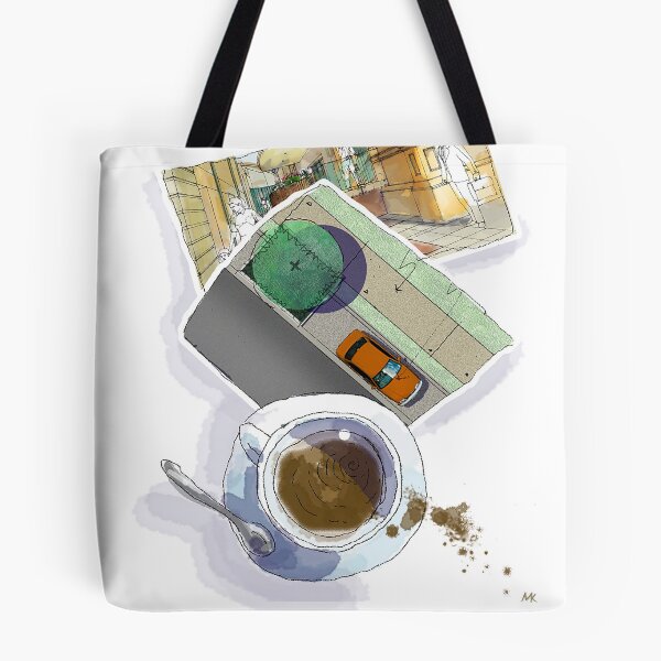 Aperçu de l'œuvre Paysages de café de travail créée et vendue par MilkAnna.