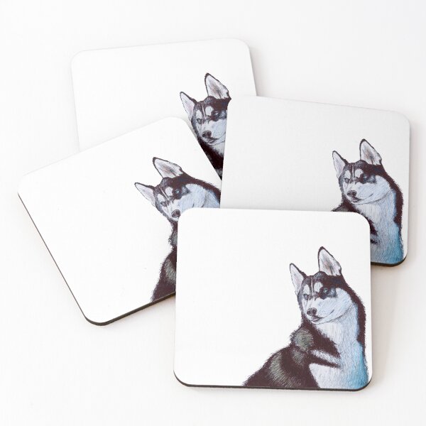 Item preview, Siberian Husky Scribble designed and sold by ArtyOrca.