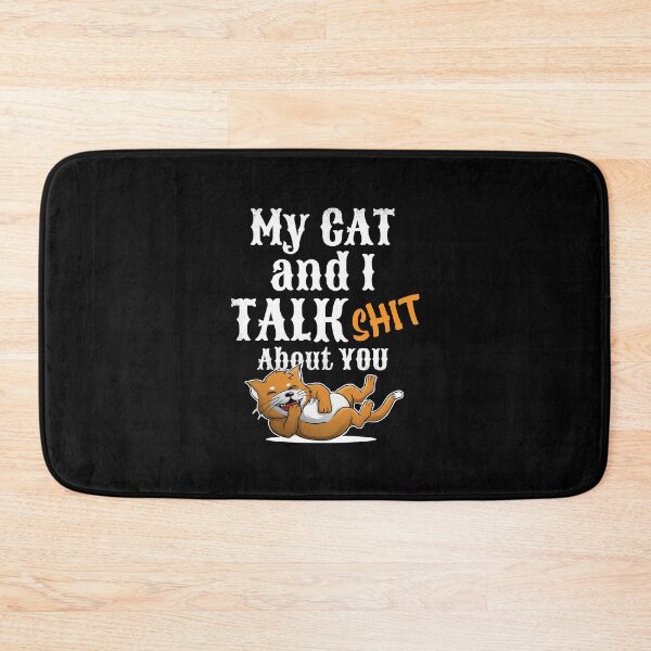 Item preview, My Cat And I Talk Shit About You - Funny Cat Lover designed and sold by Captain Mood.
