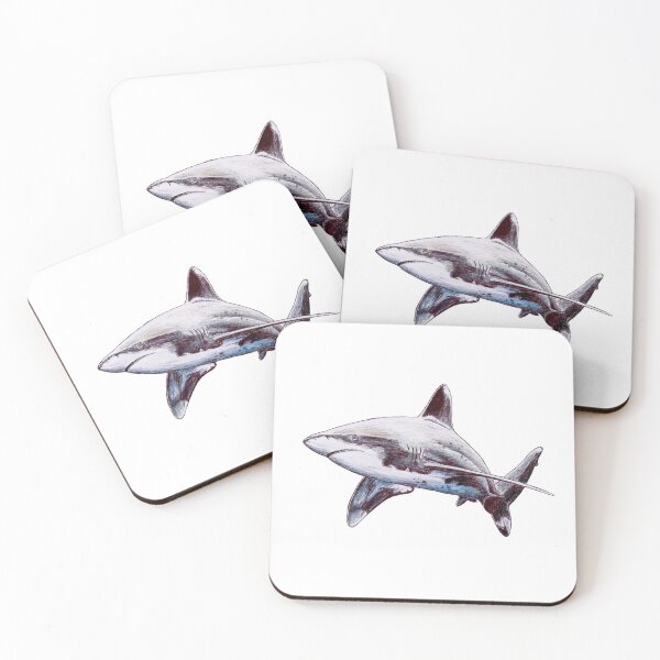 Item preview, Ocean White Tip Shark Scribble designed and sold by ArtyOrca.