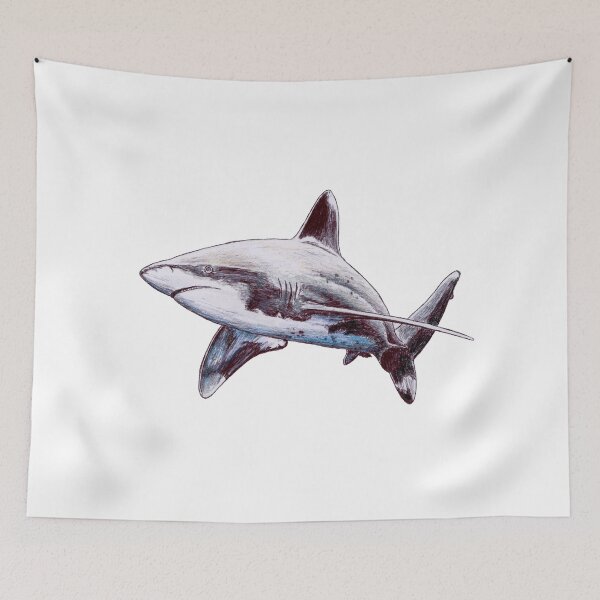 Item preview, Ocean White Tip Shark Scribble designed and sold by ArtyOrca.