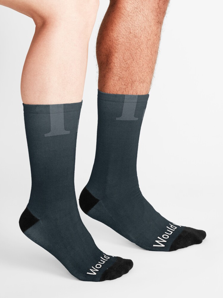 Alternate view of Would You Rather Be An Unknown Superhero or a Famous Villain Socks