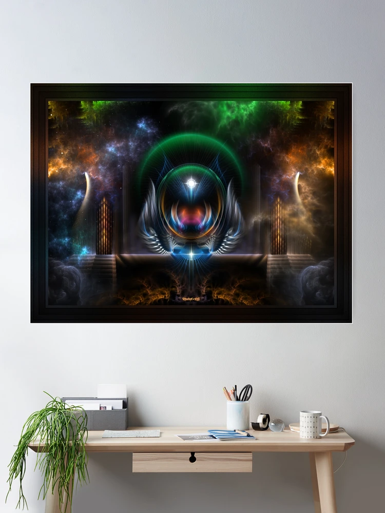 The Dream Menagerie Fractal Art Konposizioa Xzendor7-ren eskutik - Mirari Harrigarri bat 2 The Dream Menagerie Fractal Art Composition by Xzendor7 Room Poster Art Print