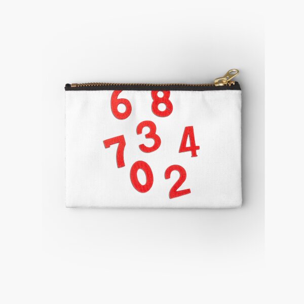 Item preview, red wood type numbers isolated designed and sold by sigoisette.