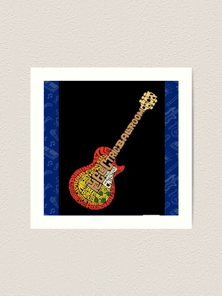 Trendy Acoustic Guitar - Trendy Guitar Design For Redbubble Art Print By 20051993 Redbubble