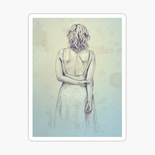 Gillian Anderson's back Sticker