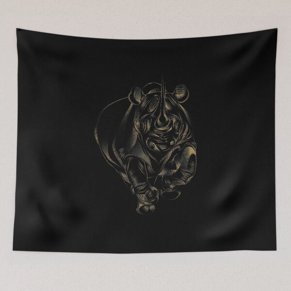 Item preview, Vintage Rhinoceros - Rhinoceros Fan Lover Animal Gifts designed and sold by MagicBoutique.