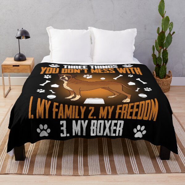 Item preview, Funny Boxer Dog Lover Gift - 3 Things You Don't Mess With - Dog Owner designed and sold by kntranhoang.