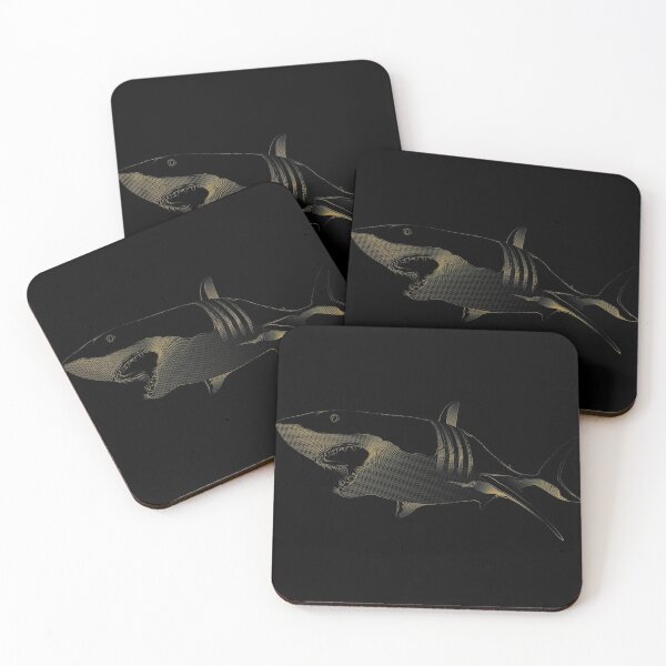 Item preview, Great White Shark Retro Style - Love Shark- Wildlife Rescue - Animal Love  designed and sold by MagicBoutique.