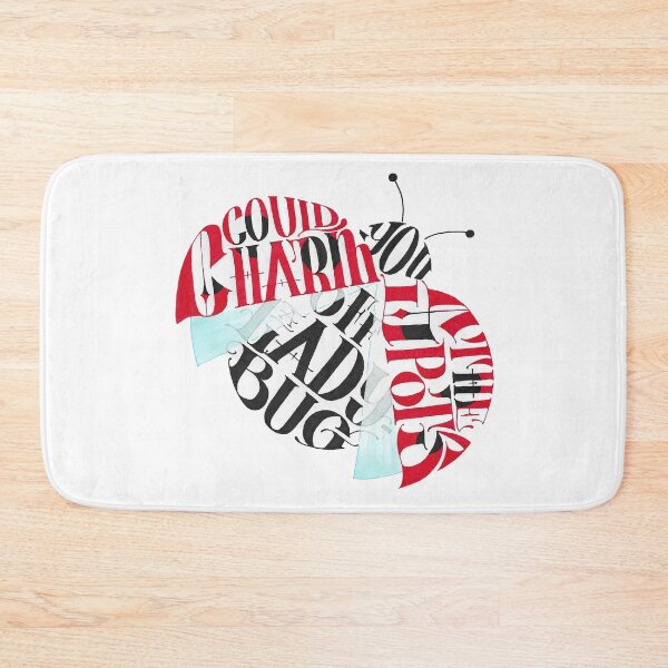 Item preview, ladybug calligram designed and sold by zafirahansen.