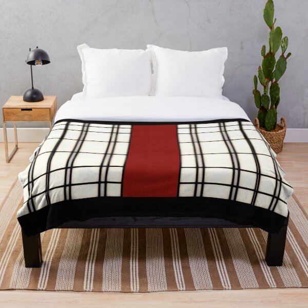 Shoji - red Throw Blanket