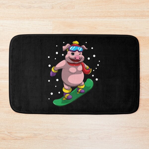 Item preview, Snowboarding Pig - Apres Ski Piglet - Winter Snow designed and sold by anziehend.