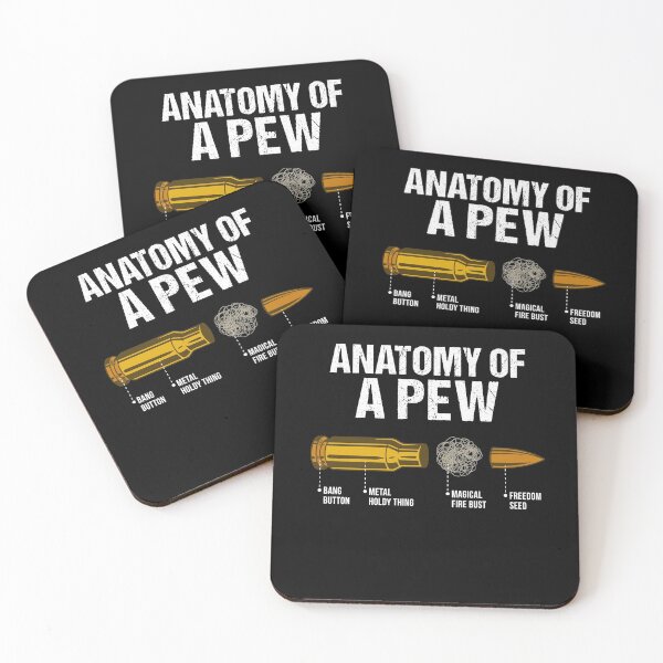 Item preview, Anatomy of a Pew Second Amendment Meme designed and sold by Hananiah Merch.