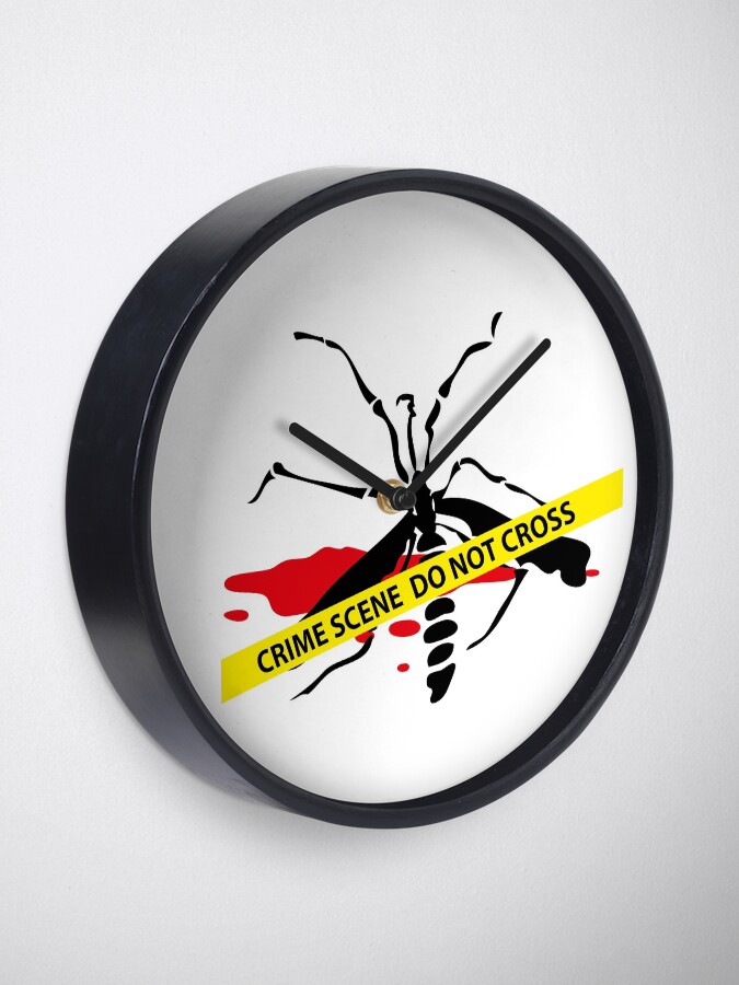Alternate view of Crime scene mosquito Clock