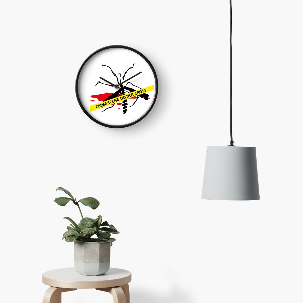Crime scene mosquito Clock