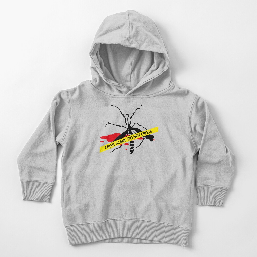 Crime scene mosquito Toddler Pullover Hoodie