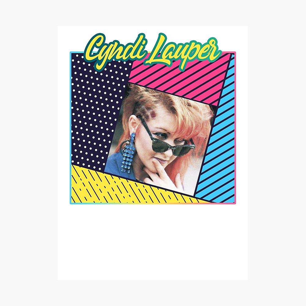 Cyndi Lauper 80s Cover Poster By Bluedoctor Redbubble