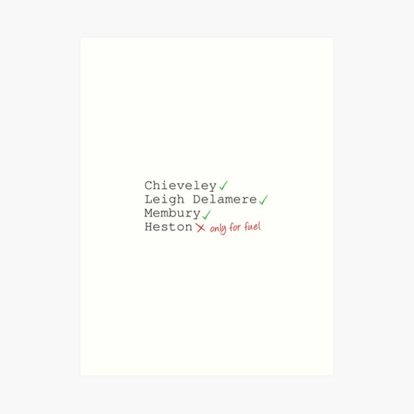 M4 Services | Gavin and Stacey Christmas Special | Style 3 | Black Art Print