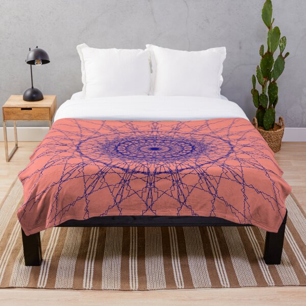 Artikelvorschau, Lila Web Mandala Muster entworfen und verkauft von LJWDesigns.