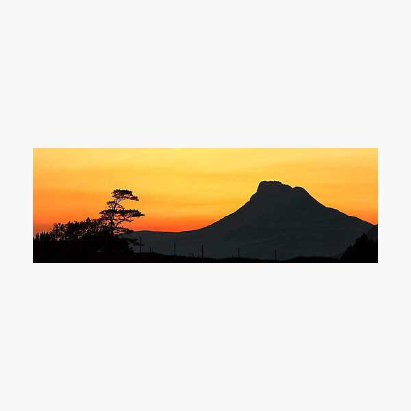 Stac Polly Mountain Sunset Photographic Print