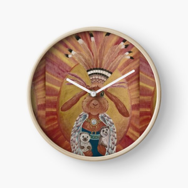 The Great Feathered Rabbit and Happy Hedgehogs Clock