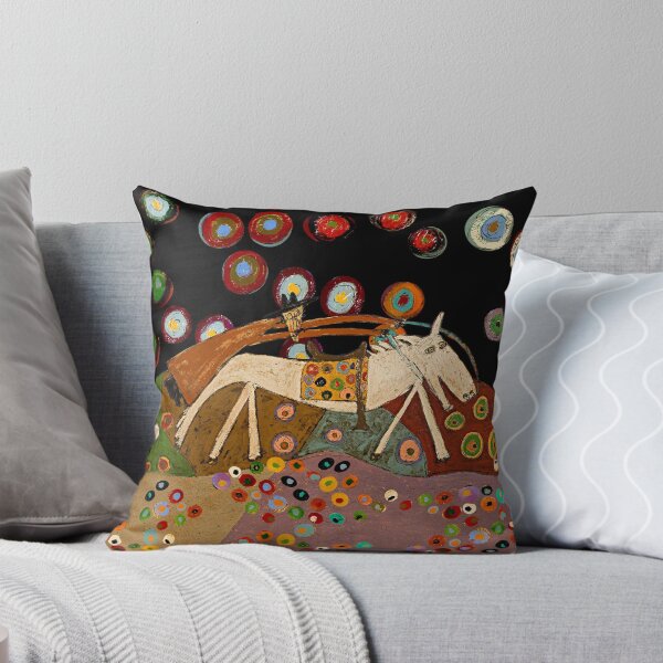 Catching the Wild Spirit Throw Pillow