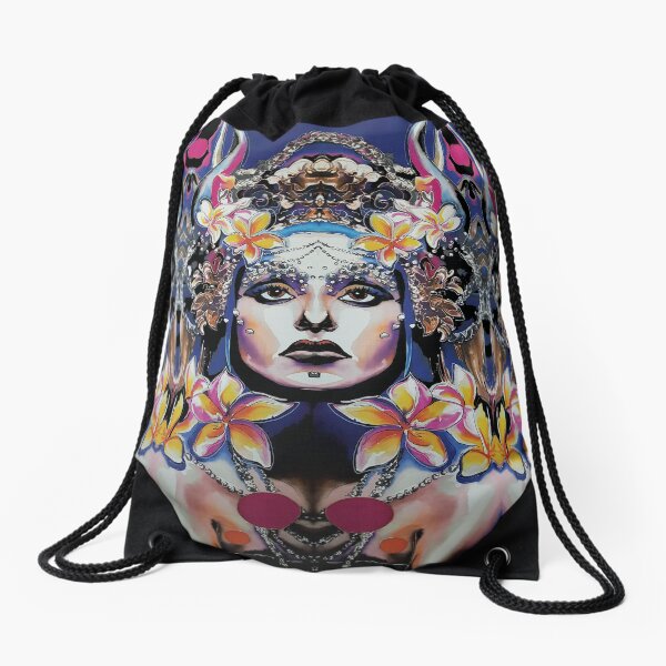 AUTUMN goddess PATTERN Drawstring Bag