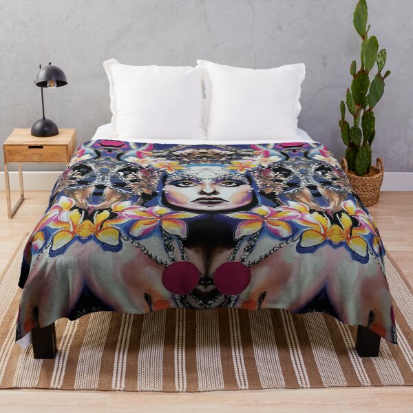 AUTUMN goddess PATTERN Throw Blanket