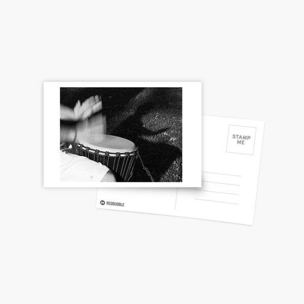 Playing the Djembe Postcard