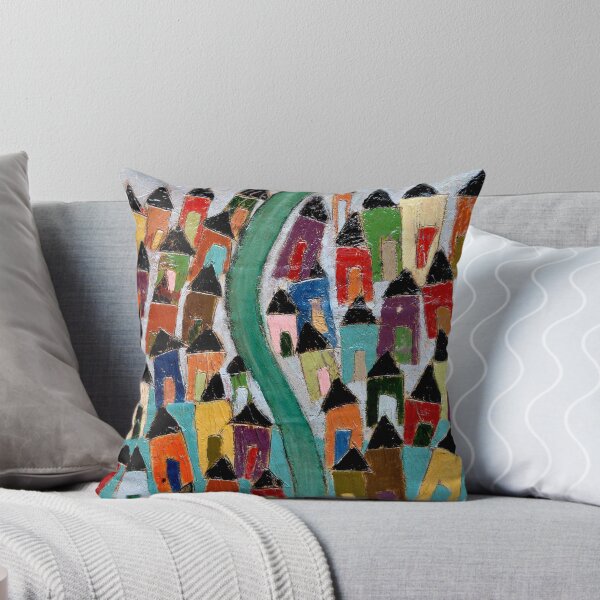 Village of Cinque Terre Throw Pillow